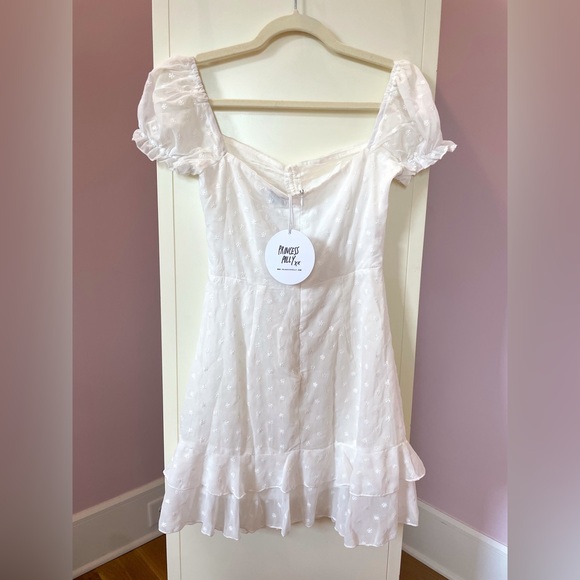 White Princess Polly Mini Dress - Picture 2 of 3